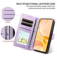 thumbnail image 4 of For Motorola Moto G04 / G24 / E14 Dog Embossing Leather Phone Case with RFID Blocking Card Slot Wallet Magnetic Clasp Lanyard Flip Stand Case,Purple,For Moto G04 / G24 / E14, 4 of 8