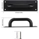 thumbnail image 2 of Tiradores para puertas corredizas, Tiradores para puertas de gabinetes de acero inoxidable con placas para granero, Puerta de madera, Jardín al aire libre - 200x65 mm Kuyhfg Bienvenido a Kuyhfg, 2 of 5