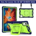 thumbnail image 2 of elitegadget Case for Lenovo Tab M11 11 inch Tablet (TB-330FU / TB-331FC) 2024 Released - Heavy Duty Impact Resistant Case Cover with Rotating Ring Stand (Navy Blue/Green), 2 of 6