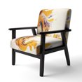 thumbnail image 3 of Designart "Golden Colorful Pattern" Upholstered Modern & Contemporary Accent Chair and Abstract Arm Chair - Multiple Color & Pattern, 3 of 7