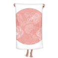 thumbnail image 1 of Flower  Line Peony Pattern Hand Towel Bath Facecloth Soft Cotton Washcloth, 1 of 4