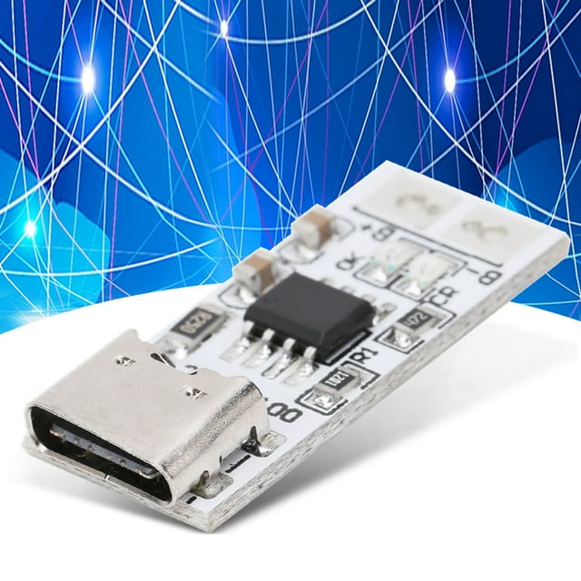 FLAMEEN Module de Chargeur de Batterie Li-Ion Li-Polymère, Composants de Contrôle Industriel, 2 Pcs Module de Chargeur Type-C 5V-4.35V Li-Ion Li-Polymère 3.8V 18650 Batterie de Téléphone Mobile DDTCO5MC