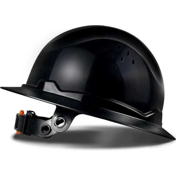 G1 Construction Full Brim Hard Hat for Big Head HDPE Safety Helmet Vented Hardhats Sunshade Industrial Work Head Protection for Men ANSI/ISEA Z89.1