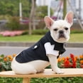 thumbnail image 2 of QBLEEV Dog Wedding Suit and Bow Tie Suit Dog Wedding Party Suit Dog Prince with Bow Tie Shirt Formal Dog Costume for Small and Medium Dogs, 2 of 7