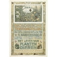 thumbnail image 2 of Theo van Hoytema 11x14 Black Ornate Wood Framed Double Matted Museum Art Print Titled: Poster for the Biological Exhibition in June 1910 (1910), 2 of 5