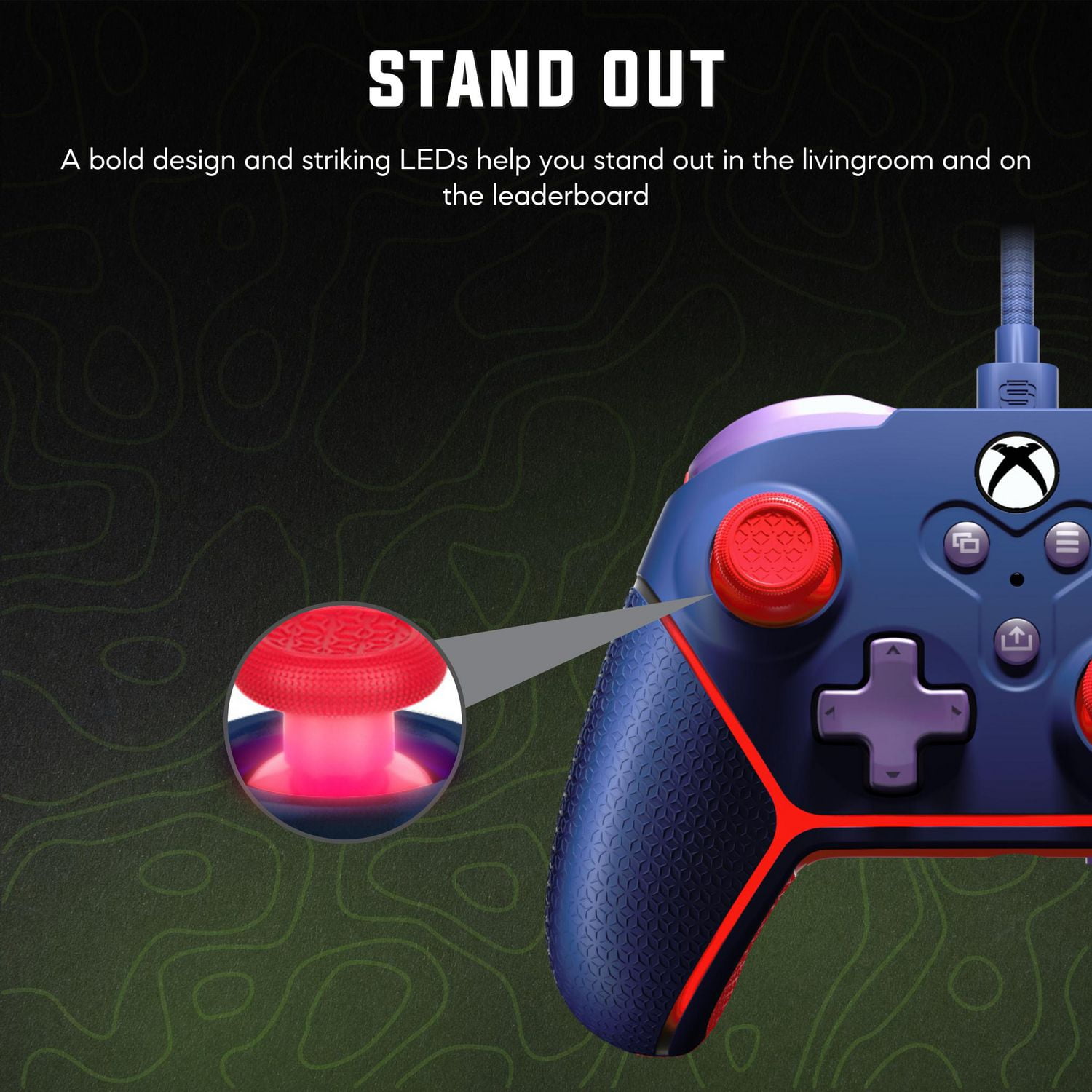 Contrôleur filaire Surge Livewire Microwatt Junior - Bleu