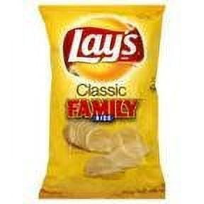 Lay's Classic Potato Chips Family Size, 14oz (Pack of 3)