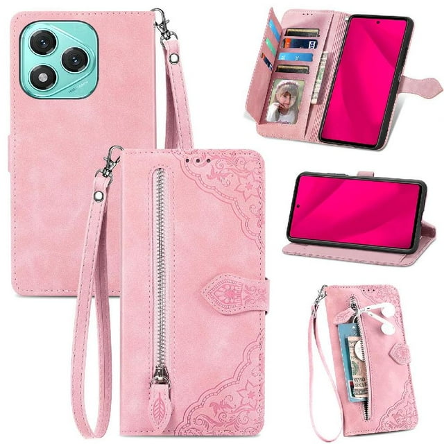 Funda billetera anti-golpes para GANGXUN Honor 400 Lite , ideal para día a día y trabajo