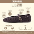 thumbnail image 3 of Cushionaire Graff Mary Jane Shoes for Women, Woven Ballet Flats with Adjustable Buckle Strap, Lightweight Slip On Shoes, 3 of 18