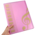 thumbnail image 3 of Carpeta de partituras de precisión para almacenamiento y organización de música Carpeta de documentos A4 con 80 páginas para partituras de piano, música de coro y banda, 3 of 5
