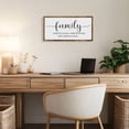 thumbnail image 4 of MODE HOME 24x12 Inch Wooden Family Sign,Large Rustic Home Wall Decor for Living Room Art, 4 of 7