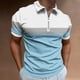thumbnail image 1 of pstuiky camisetas de hombre, Camiseta holgada de manga corta con solapa y cremallera para hombre camisas casuales para hombre l, 1 of 5