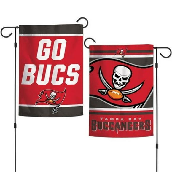 Wincraft 3208575828 NFL Tampa Bay Buccaneers Drapeau Style Jardin Design Slogan Recto-Verso, 12 x 18 Po.