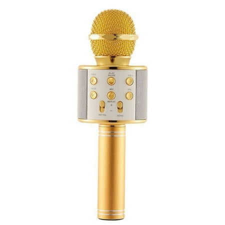 Karaoke Microphone Wireless With Bluetooth Speaker - Instagram 5000+Likes iPhone Android PC Smartphone Portable Handheld Microphone for Singing Recording Interviews or Kids Home KTV