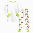 thumbnail image 5 of TOWED22 Infant Baby Boy Clothes 2-Piece Long Sleeve Crew Neck Sweatshirt Tops Casual Pocket Joggers Pants Cartoon Outfits Toddler Clothing Set(White,5-6 Y), 5 of 7