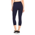 thumbnail image 3 of Women's Cotton Stretch Capri Leggings Comfortable Casual Everyday Basic, 3 of 3