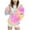 Pink Q, variant on Bovxnpu Toddler Boys Girls Fall Winter Jacket, Girls' Fleece Full-Zip Hoodie Sweatshirt Children's Gradient Print Casual Sports Round Neck Long Sleeved Sweatshirt Top For Kids