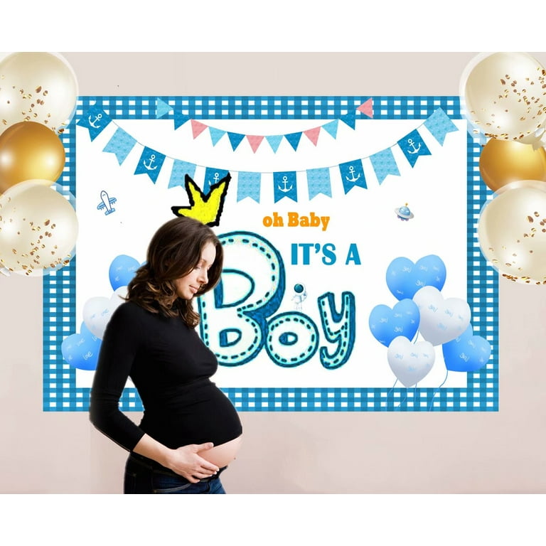 Boy Baby Shower Backdrop