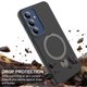 thumbnail image 4 of Para Samsung Galaxy S26 5G Case (Compatible With MagSafe) con Soporte Invisible de Anillo en O Magnético, Funda de Teléfono a Prueba de Golpes de Grado Militar, Negro, para Galaxy S26 (5G), 4 of 7