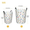thumbnail image 3 of Bingfone Color Ships Waterproof Foldable Laundry Hamper Bucket with Handles for Storage Bin,Clothes Hamper (Medium ), 3 of 6
