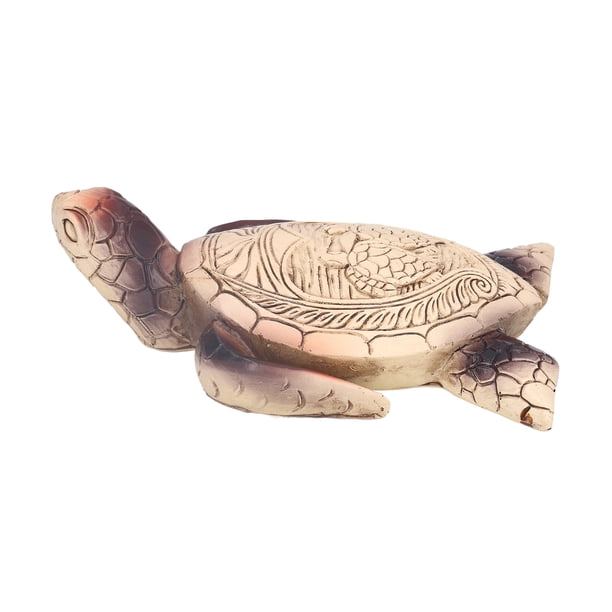 Tortuga De Simulación, Ilustraciones únicas, Buen Significado, Figuras De Tortuga De Simulación, Decoraciones Que Representan La Felicidad, Resina Multifunción Para Jardín OTVIAP Simulation Sea Turtle Ornament