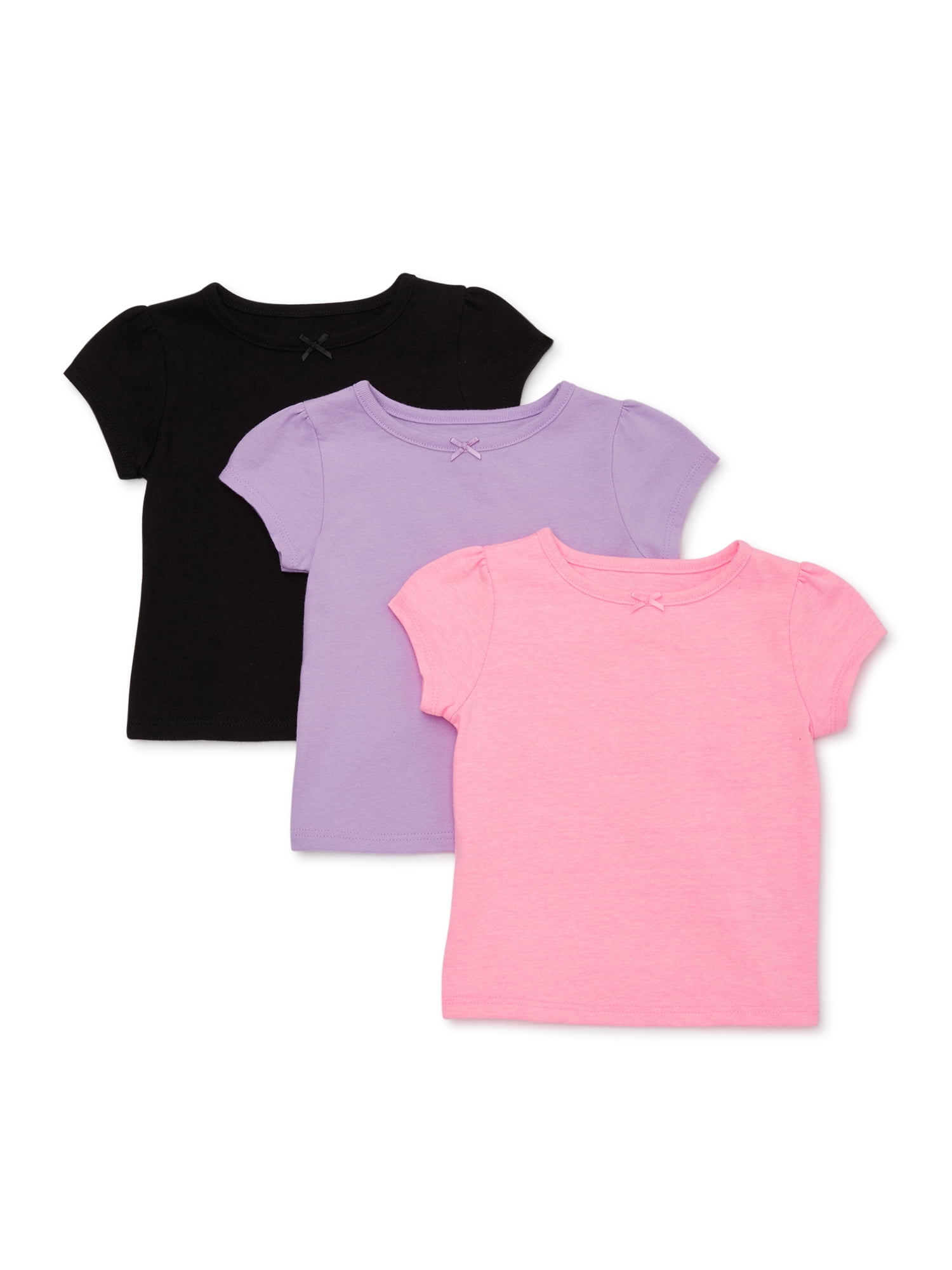 Washington DC Flag Toddler Baby Girls Cotton Ruffle Short Sleeve Top Basic T-Shirt 2-6T