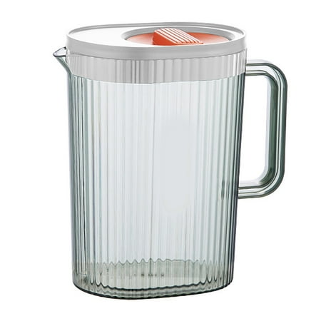 

Zheniopp 2 Liter (68 Oz) Plastic Pitcher With Lid And Spout Water Pitcher For Fridge Carafe For Hot/Cold Water Large Iced Tea Pitcher For Coffee Juice And Homemade Beverages Vintage Coffee Mug Cup