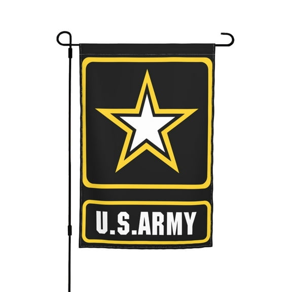 Logo Of The United States Army Double Garden Flags 12x18 Inch Suitable For Courtyard Lawn Holiday Home Outdoor Decoration Flag