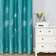 thumbnail image 2 of Cortinas Estelar Textiler, 132 x 259 cm, opacas, color verde azulado, 2 paneles, 2 of 9