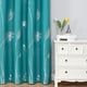 thumbnail image 2 of Cortinas Blackout Estelar Textiler Verde Azulado con Diseño de Hoja de Palma 160x160 cm, 2 of 9