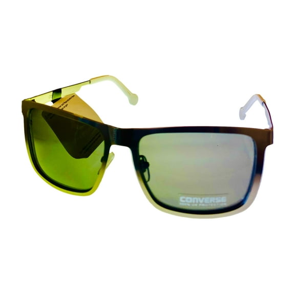 Converse Gun Blue Mens Metal Sunglass Rectangle , Smoke Lens H077