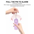 thumbnail image 3 of Alarma de Emergencia 130 DB Fuerte 24 Horas IP56 Impermeable Protección Sirena Autodefensa Mini Llavero Alarma Personal de Sonido Seguro con Luz de Flash LED para Mujeres Niños ANGGREK  Otros, 3 of 8