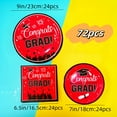 thumbnail image 2 of 24 Guests Graduation Party Plates Napkins Supplies Set Congrats Grad Class of 2025 Disposable Dinnerware Tbeleware Grad Party Decoration Favors, 2 of 6