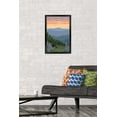 thumbnail image 2 of Lantern Press - Great Smoky Mountains National Park, Bear and Spring Flowers Wall Poster, 14.725" x 22.375" Framed, 2 of 5