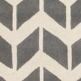 thumbnail image 5 of SAFAVIEH Chatham Easton Zigzag Stripes Wool Area Rug, Dark Grey/Ivory, 7' x 7' Square, 5 of 5