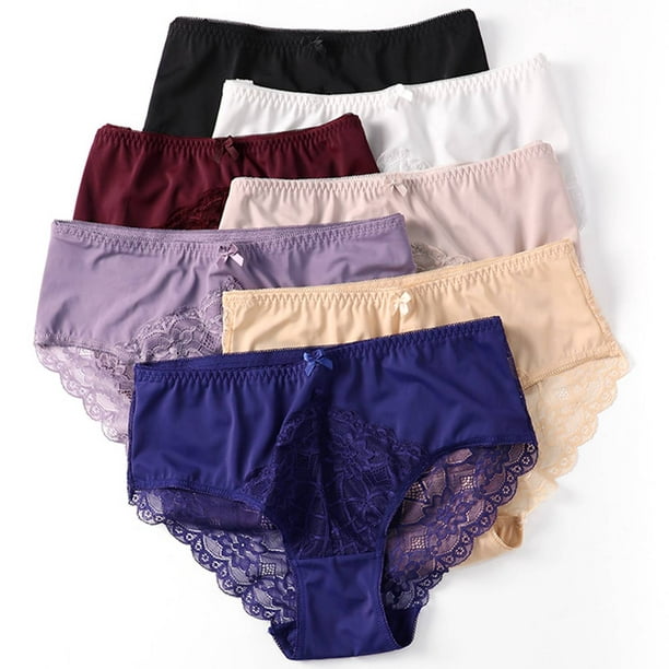 1 Pcs Panties Crotchless Knickers Lace Open Butt Panties Plus Size Polyamide