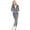 Charcoal, variant on White Mark Women's 2 Piece Velour Tracksuit Set