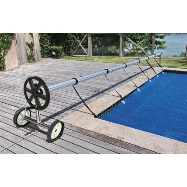 XtremepowerUS 21ft Inground Swimming Pool Reel Cover Tube, Stainless