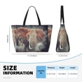 thumbnail image 4 of Fotbe Elephant in Smoke Bolsa de Viaje para Playa - Resistente al Agua, Bolsa Tote de Gran Capacidad y Ligera con 7 Bolsillos para Mujeres y Hombres, 4 of 7