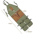 thumbnail image 7 of Gardening Pruning with Multi-Pocket, Oxford Fabric Colorblocked Extended Garden Leg Warmer Apron, 7 of 7