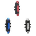 thumbnail image 2 of Worallymy 5 LED USB recargable bicicleta luz trasera bicicleta seguridad ciclismo advertencia lámpara trasera portátil Flash luz trasera Worallymy JD720007508, 2 of 7