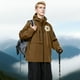 thumbnail image 4 of Anoraks para mujer y hombre, chaqueta impermeable, transpirable, fina, para ciclismo, para viajes, exteriores, cortavientos con capucha, 4 of 7