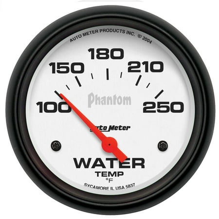 AUTO METER 5837 2-5/8IN WATER TEMP, 100- 250F, SSE, PHANTOM