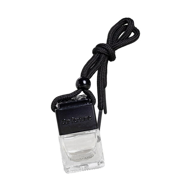 Car Diffuser Empty Pendant Perfume Bottle Hanging Empty Glass Perfume Bottle Black