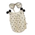 thumbnail image 3 of Ropa de una pieza de verano para bebé, monos sin mangas con estampado de patrones de corazón para niñas pequeñas, para uso diario, 73cm, 3 of 5