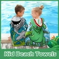 thumbnail image 2 of NSESSHome Kids Beach Towel For Boys Girls,Children's Bath Towel Cape Children's Hooded Bathrobe Print Wearable Beach, 2 of 3