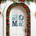 thumbnail image 6 of Yhmxh Buffalo Check Plaid Christmas Wreaths for Front Door, 4pcs Rustic Burlap Wooden Christmas Decor Hanging Home Signs Winter Wreaths for Door Wall Window Holiday Xmas Home Decorations, 6 of 6