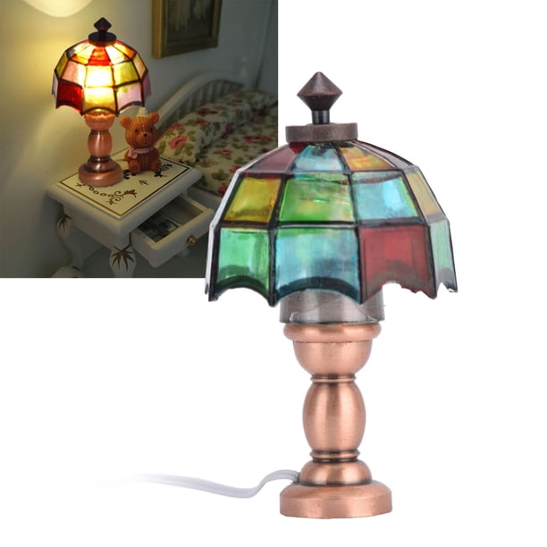 Lámpara De Escritorio De Casa De Muñecas, Lámpara De Escritorio LED De Casa De Muñecas Colorida Para Casa De Muñecas