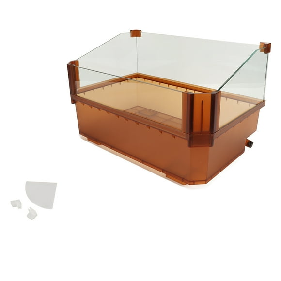Turtle Tank,Glass Turtle Tank Thickened Glass Turtle Tank Turtle Habitat Top-Notch Performance