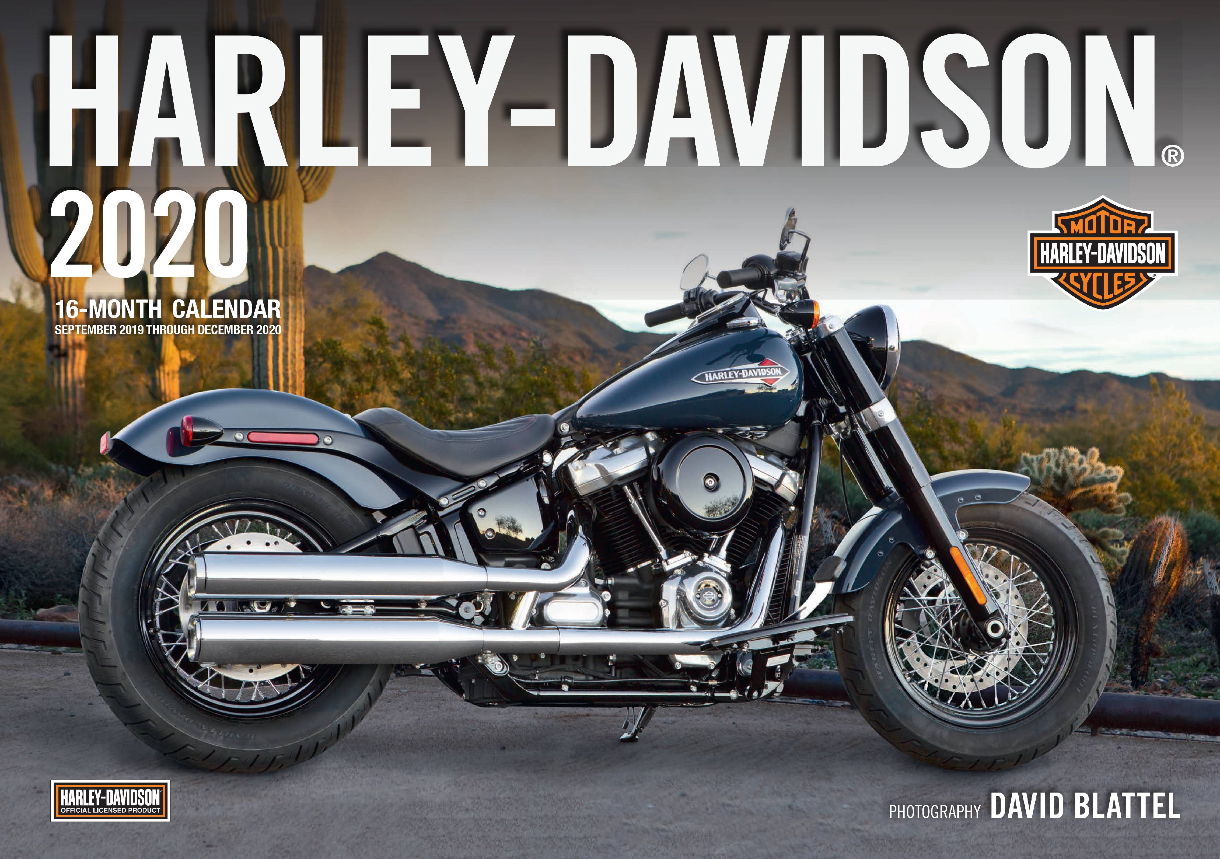 Harley Davidson 2020 16 Month Calendar September 2019